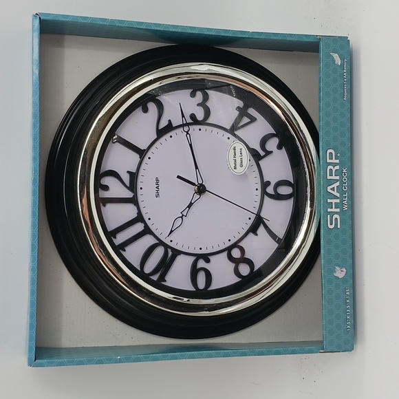 sharp Wall Decor Sharp Wall Clock Round Kitchen Living Room Large